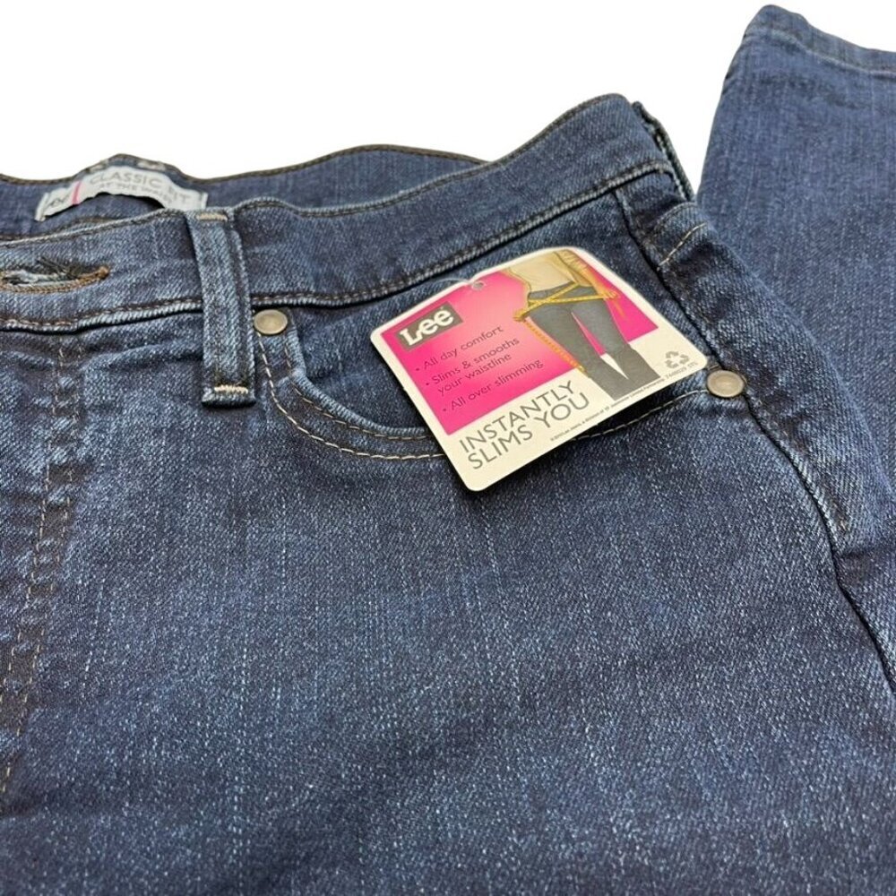 Lee Fitinnovations Instantly Slims You Women Blue Denim Classic Fit Bootcut 10 - Picture 11 of 13